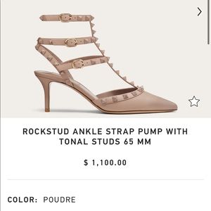 Valentino Rockstud ankle strap pumps